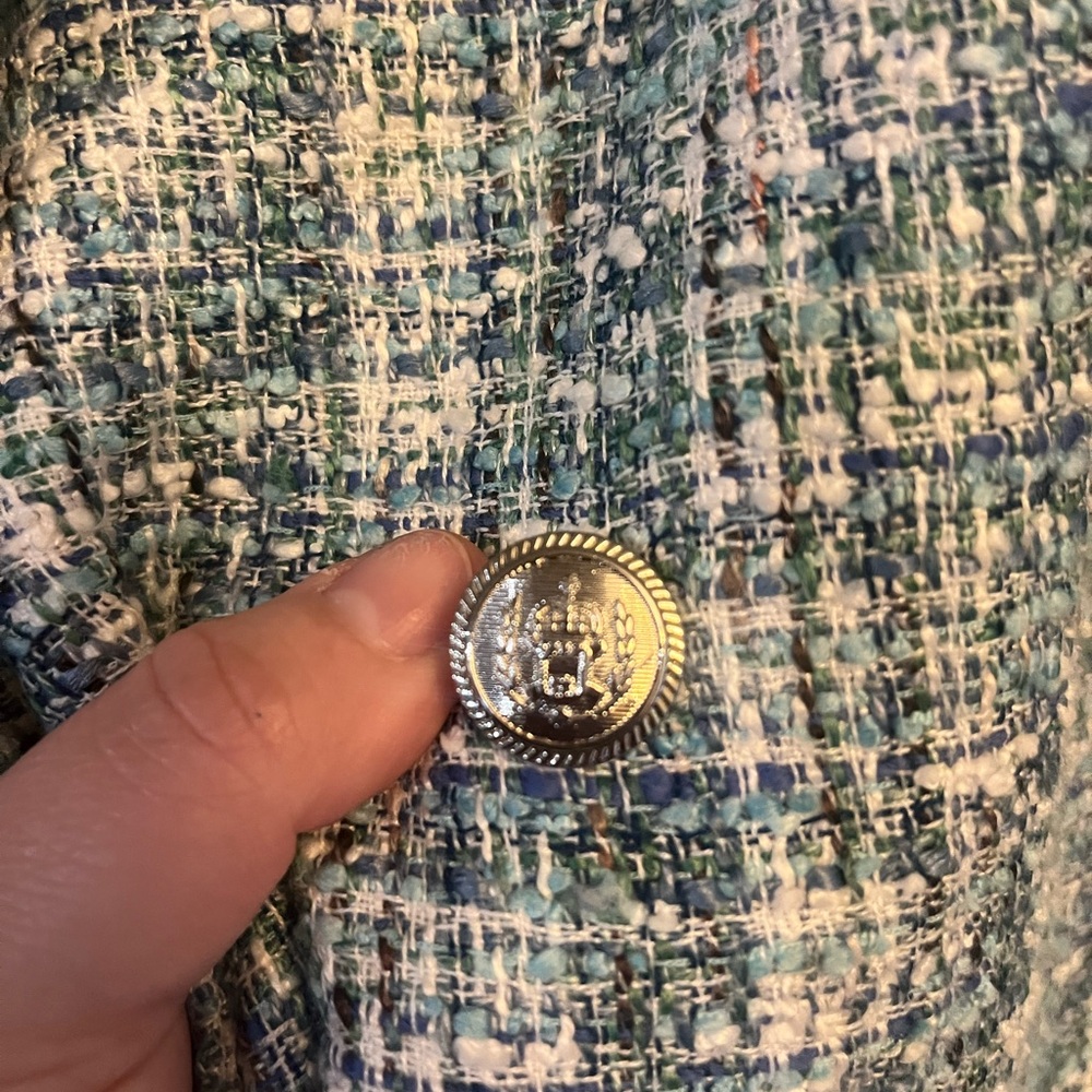 JOSEPH RIBKOFF Double Breasted Tweed Blazer - Picture 6 of 9